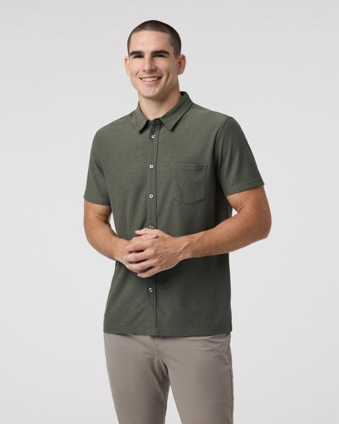 Short Sleeve Ace Button Down