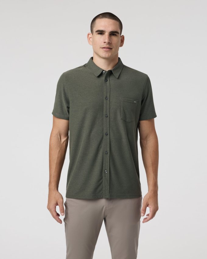 Short Sleeve Ace Button Down
