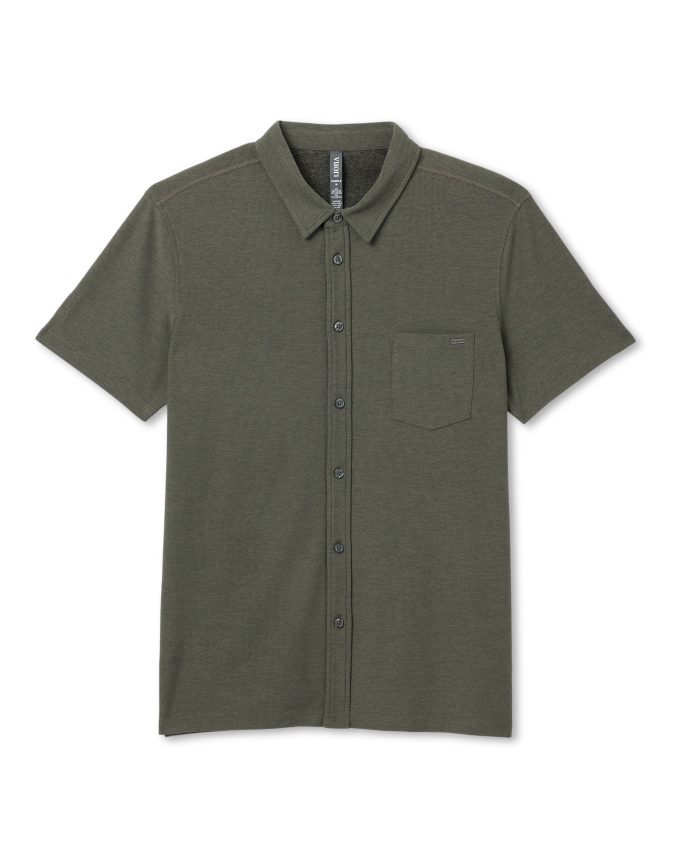 Short Sleeve Ace Button Down