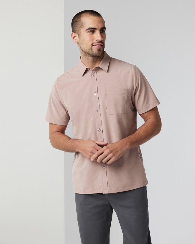 Short-Sleeve Bridge Button Down
