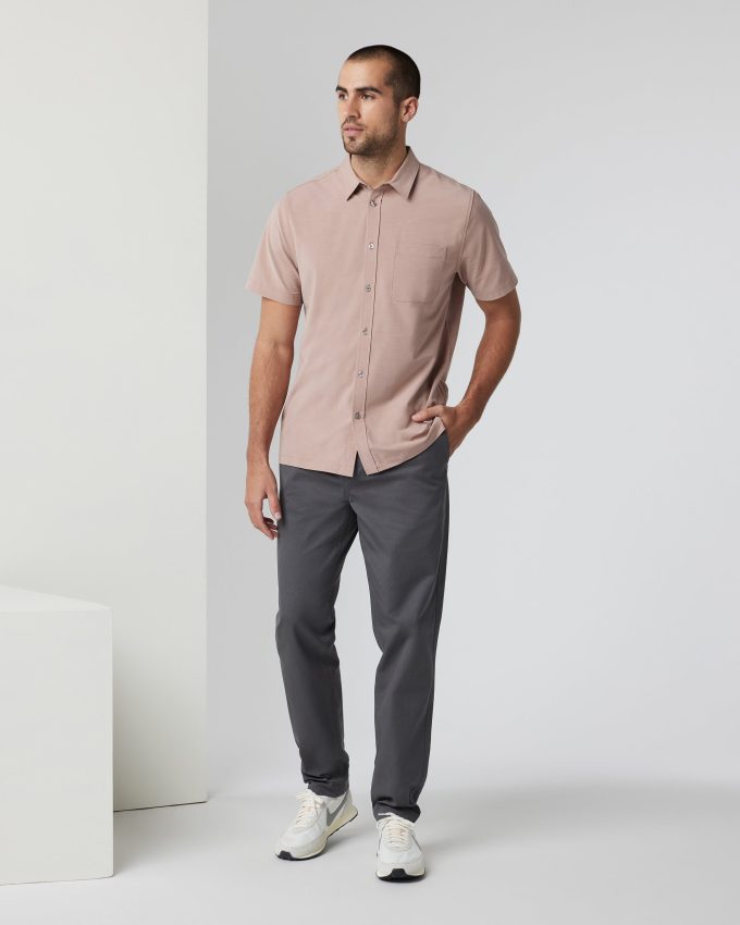 Short-Sleeve Bridge Button Down