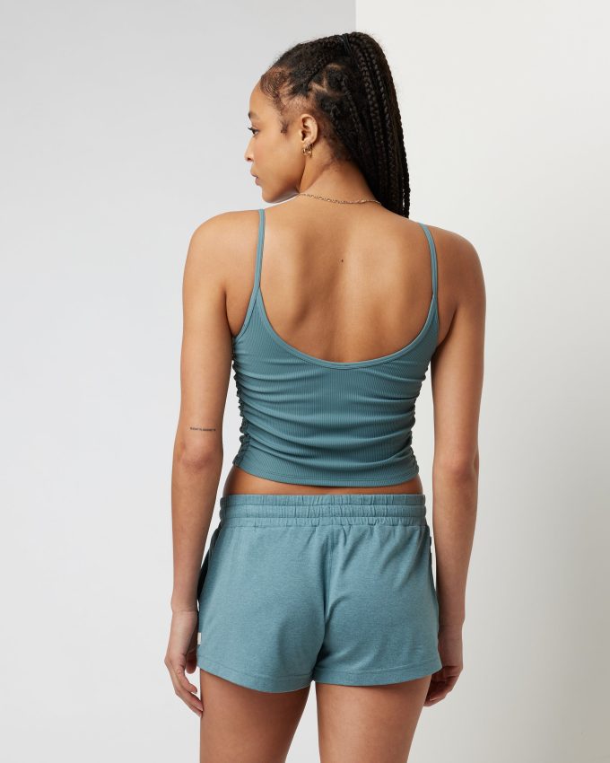 Rib Ruched Tank