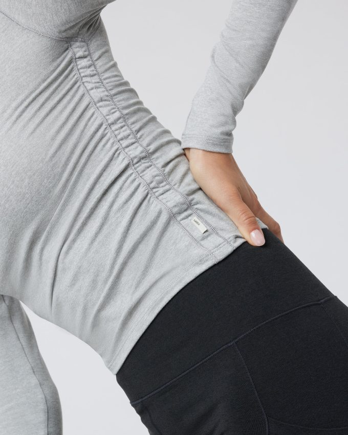 Long Sleeve Halo Ruched Tee