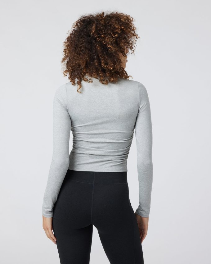 Long Sleeve Halo Ruched Tee