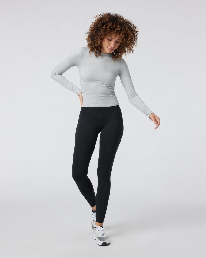 Long Sleeve Halo Ruched Tee