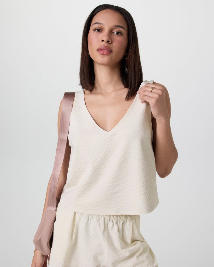 Villa Textured Crop Tank