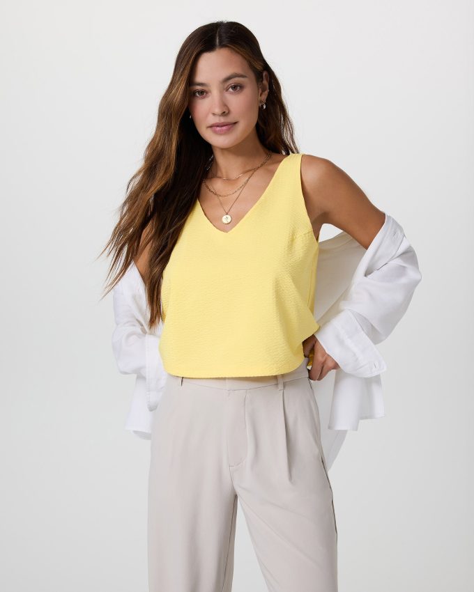 Villa Textured Crop Tank